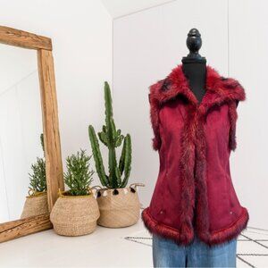 Tasha Polizzi Sleeveless Faux Fur Vest Jacket